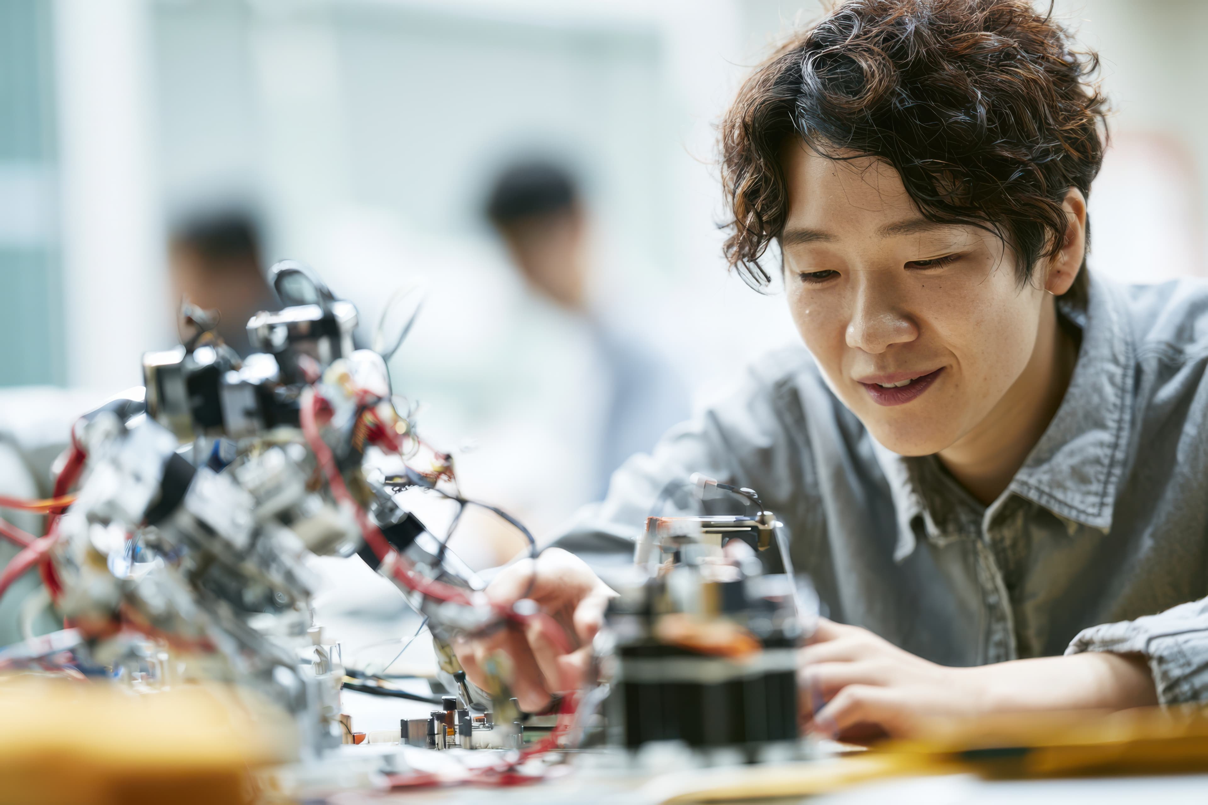 Illustration de l’intelligence artificielle physique et de la robotique au Japon